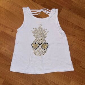 Girls pineapple sleeveless tank top